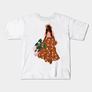 Plant Lady Shopping 7 Kids T-Shirt